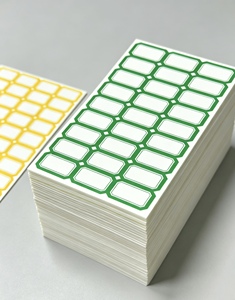 Étiquettes de prix autocollantes imperméables 14x24 mm, étiquettes inscriptibles, papier de support jaune, pour noms/numéros et notes - Product Image 5