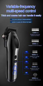 Potente Cortadora <span class=keywords><strong>de</strong></span> <span class=keywords><strong>Pelo</strong></span> Eléctrica Inalámbrica MRY, Cortadora <span class=keywords><strong>de</strong></span> <span class=keywords><strong>Pelo</strong></span> Profesional para Barberos con Cuchilla DLC, Fuente <span class=keywords><strong>de</strong></span> Alimentación USB, Francés - Product Image 6