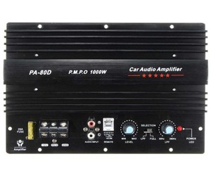Amplificateur de puissance <span class=keywords><strong>audio</strong></span> de voiture mono puissant <span class=keywords><strong>HIFI</strong></span> 4CH à faible bruit numérique PA-80D pour subwoofers de basse puissants - Product Image 1