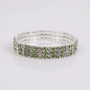 <span class=keywords><strong>Bracelet</strong></span> élastique tendance à <span class=keywords><strong>3</strong></span> <span class=keywords><strong>rangs</strong></span> de cristaux, fait main, N26526 - Product Image 5