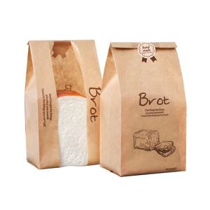 Venta al por mayor logotipo Sharp V ventana inferior Baguette francés Caterpillar pan panadería bolsa <span class=keywords><strong>de</strong></span> papel a prueba <span class=keywords><strong>de</strong></span> grasa - Product Image 4