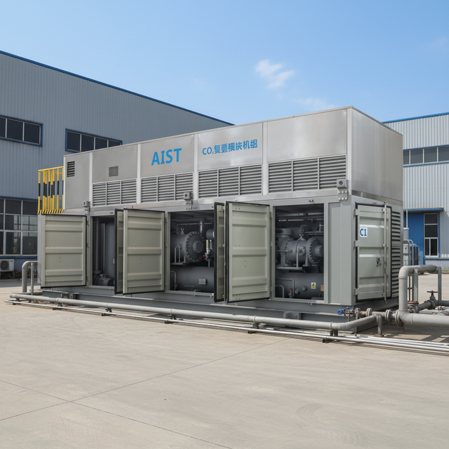 High Efficiency Air Cooled Screw Compressor Unit Famous Brand Compressor and Copper Tube Coil Reliable