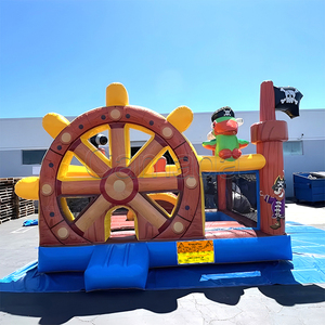 Castello Gonfiabile a Forma di Nave Pirata Hpfburg Più Popolare, Scivolo Combinato in PVC per Parchi Divertimento - Product Image 3