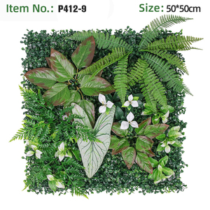 Panneau mural vertical en herbe artificielle tropicale en plastique, résistant aux UV, pour <span class=keywords><strong>jardin</strong></span>, hôtel, toile de fond de mariage, extérieur et intérieur - Vente en gros - Product Image 4