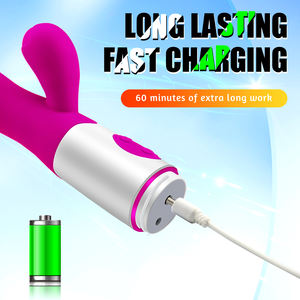 Alla moda G-Spot doppio Shock vibratore in Silicone per adulti giocattolo del sesso con AV Stick per masturbatore femminile - Product Image 5