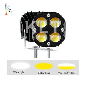 Fabricant et fournisseur <span class=keywords><strong>KLT</strong></span>, phare antibrouillard à faisceau spot 38w, blanc et jaune, LED, pour moto tout-terrain - Product Image 1