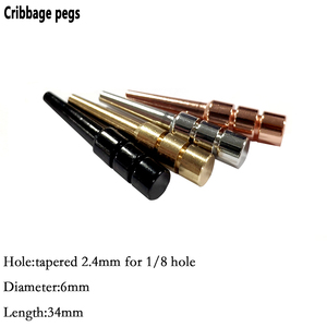 Kim loại <span class=keywords><strong>cribbage</strong></span> <span class=keywords><strong>PEGs</strong></span> cho truyền thống Hội Đồng Quản Trị trò chơi 1/8 lỗ phù hợp với dây kéo lưu trữ Pouch Điều kiện Mới - Product Image 2