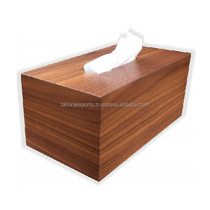 Conception à la mode forme personnalisée meilleur porte-serviettes en bois porte-boîte à mouchoirs à la main classique élégant porte-serviettes fantaisie - Product Image 4