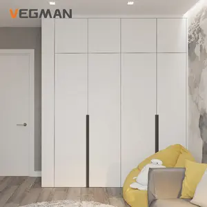 Armário de quarto em laca moderno e minimalista com design personalizado