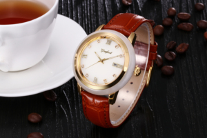 Reloj de Jade Hetian de Lujo para Hombre y Mujer, Correa de Cuero, Movimiento de Cuarzo Japonés, Reloj de Pareja - Product Image 4