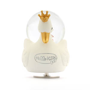 Globo de Agua Musical/Globo de Nieve de Resina Pintado a Mano con Diseño de Hello Kitty y el Lago de los Cisnes - Product Image 5