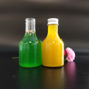 Botellas de Plástico PET Cuadradas Transparentes de 200 ml de Grado Alimenticio para Jugos, Té y Bebidas con Serigrafía - Product Image 1