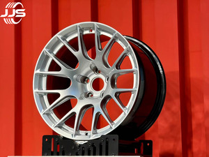 JJSEES Llantas Forjadas de Aluminio de 17-24 Pulgadas, Diseño Multirradio, <span class=keywords><strong>PCD</strong></span> 5x120 5x114.3 5x112, Color Plata y Negro para <span class=keywords><strong>Porsche</strong></span> <span class=keywords><strong>Macan</strong></span> - Product Image 2