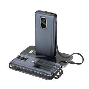 แบตเตอรี่สำรองแบบ Li-Polymer ความจุ 20000mAh รองรับการชาร์จเร็ว 22.5W พร้อมหน้าจอ LED ในตัว สายชาร์จ 3 เส้น (USB-A Type-C) ดีไซน์บางเฉียบ - Product Image 1