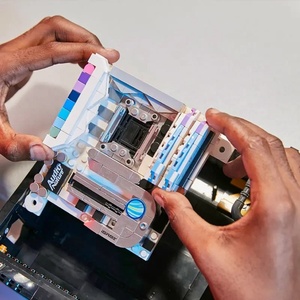 Série de blocs de construction de PC de jeu les plus vendus, modèles créatifs d'hébergement de PC, jouets de puzzle en briques, emballés en gros, OEM - Product Image 4
