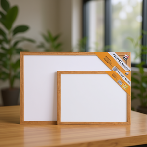 Tableau blanc 40x60 cm avec cadre en bois pour le bureau et la maison - Product Image 3