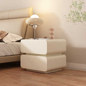 Muebles <span class=keywords><strong>de</strong></span> Dormitorio Precio al por Mayor Mesita <span class=keywords><strong>de</strong></span> <span class=keywords><strong>Noche</strong></span> <span class=keywords><strong>de</strong></span> Madera Estilo Nórdico Moderno <span class=keywords><strong>de</strong></span> Lujo Ligero y Sencillo para el Hogar con Cajones - Product Image 4