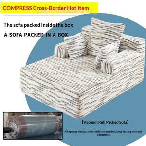 Cama de tela comprimida para dormir y descansar, ideal para habitaciones individuales pequeñas, alquileres o salas de estar. - Product Image 1