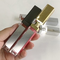 Rouge à lèvres liquide populaire à marque privée, effet miroir, minéral, hydratant, avec protection solaire, fini brillant ou mat argenté, format voyage