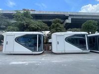 Meilleure vente Capsule spatiale meubles insonorisés imperméable au feu respirant panneau sandwich en acier 18ft 28ft 38ft conteneur