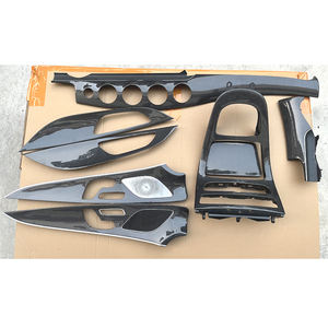 Pour <span class=keywords><strong>Mercedes</strong></span> Benz <span class=keywords><strong>CLS</strong></span> W257 2019 panneau de commande central porte de voiture panneau de garniture de remplacement en Fiber de carbone - Product Image 1