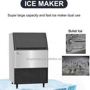 נירוסטה מסחרי 132 lb בלוק ביצוע מכונה מקורר אוויר 200 ק "ג קיבולת אחסון קרח - Product Image 6