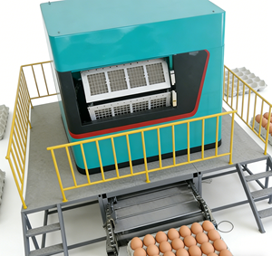 Machine de recyclage de papier usagé pour <span class=keywords><strong>la</strong></span> fabrication de barquettes à œufs - Product Image 1