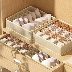 Organizador Plegable Moderno Oxford para Ropa Interior con 24/16/7 Celdas, Cajones y Cajas de Almacenamiento Rígidas para Sujetadores y Calcetines, Muebles para Ropa de Sala de Estar - Product Image 1