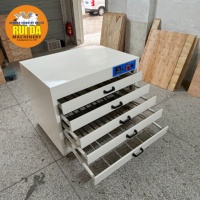 DGRUIDA Máquina de Serigrafía Rotativa Octopus de 6 Colores y 14 Estaciones, Juego Completo con Todos los Accesorios