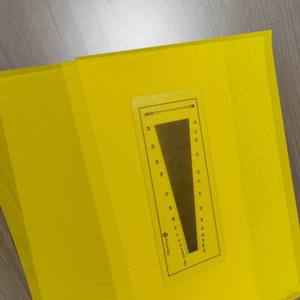 Rouleaux de maille en polyester blanc et jaune jusqu'à <span class=keywords><strong>65</strong></span> <span class=keywords><strong>pouces</strong></span> de <span class=keywords><strong>largeur</strong></span>, longueurs personnalisées pour impression grand format - Product Image 2