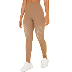 CMY3398 Customization Women Seamless Leggings High Waisted Gym Yoga Pants with Dot