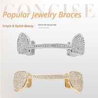 Grilles dentaires décoratives unisexe Joker Rap pour Halloween, avec placage de 0,1 mm
