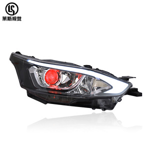 Nuevo conjunto de faros delanteros de 12V 16-20 para Toyota para Yaris L con lente de luz diurna LED modificada Color blanco cálido - Product Image 2