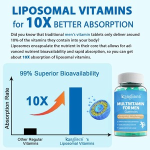Fabricante de fábrica Multivitamin Gummies Mens Metilated Vitamins <span class=keywords><strong>Brain</strong></span> Bone & Muscle Function Gummies veganas sin azúcar - Product Image 3