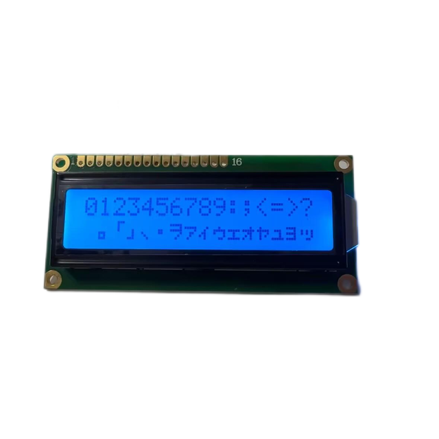 Blue Screen 16x2 LCD Display FSTN Positive Transflective 6 O' Clock Dot Matrix 3.1 LCM ODM HSM1602A-89 AIP31066