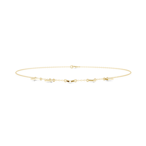 Collar con Placa de Nombre Personalizada con Diamantes Baguette, Joyería de Lujo con Colgante Brillante para Mujer, Disponible para Regalo - Product Image 4