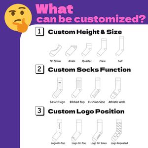 Calcetines Deportivos Personalizados con Impresión Digital para Gimnasio, Yoga y Pilates, con Lazo, Jacquard, Logotipo Bordado, Reducción de Aranceles, Pedido Urgente - Product Image 3