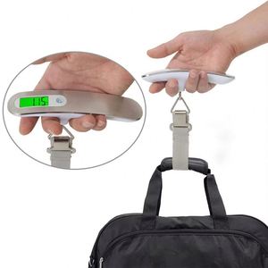Balance électronique portable numérique LCD, balance suspendue 110 lb/50 kg, balance de bagages, valise, sac de voyage, outil de pesage - Product Image 3