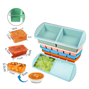 Produits <span class=keywords><strong>de</strong></span> cuisine, grands moules à glaçons <span class=keywords><strong>de</strong></span> 250 ml, bac à glaçons en silicone antiadhésif facile à démouler avec couvercle pour les cubes <span class=keywords><strong>de</strong></span> soupe, les sauces - Product Image 1