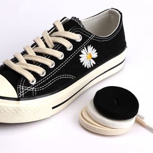 Cordones Planos de Algodón para Zapatillas, Cordones para Zapatos de Lona, Cordones Clásicos Blancos, Negros y Beige para Hombre y Mujer - Product Image 3
