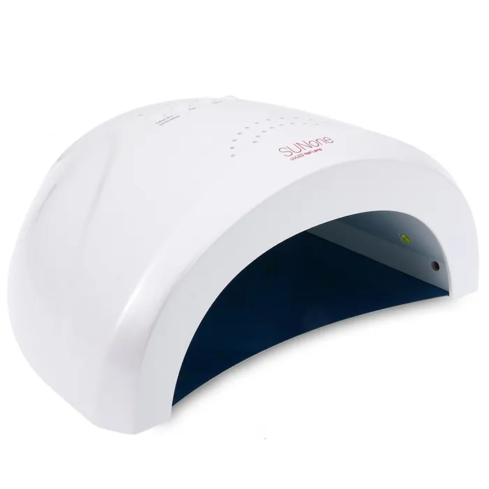 48W Sunone LED+UV Nail Lamp with Sensor Dry Machine 6 brightly colored gel base coatings and topcoat