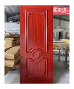 2024 El último diseño de puertas de madera maciza decorativas para interiores de alta calidad