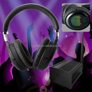 Tốt Nhất Im Lặng Disco Headphones100pcs Bó Không Dây Im Lặng Disco LED Nhấp Nháy Ánh Sáng Tai Nghe Với 1 Transmitter 500M Khoảng Cách - Product Image 5