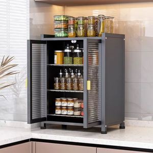 Efficient Metal Dish Rack Chopsticks <b>Storage</b> Cabinet Dust Proof Tabletop <b>Kitchen</b> Cupboard Door Household Dinnerware Drain Rack - Product Image 5
