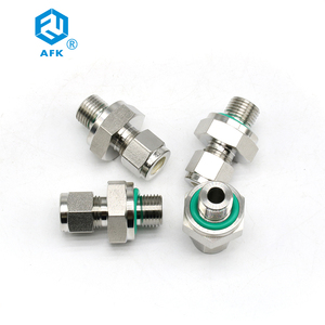 Connettore maschio 304/316 in acciaio inossidabile <span class=keywords><strong>AFK</strong></span>-LOK per sigillo incollato 1/8-3/8 filettato con raccordo per anello di tenuta - Product Image 5