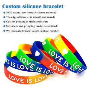 Pulsera de Goma Personalizada Ecológica con Impresión, Pulsera de Silicona Motivacional para Actividades - Product Image 4