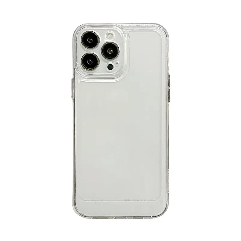 สำหรับ iPhone 13 PRO MAX เคสโทรศัพท์มือถือใหม่กรอบซิลิโคนใสกันกระแทกแบบนิ่มสำหรับ iPhone 14