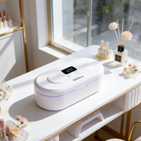 SNRQI Boîte de stérilisation pour ongles en matériau durable S5, Meilleure vente, Stérilisateur portable pour outils de maquillage, téléphones, brosses à dents et couteaux