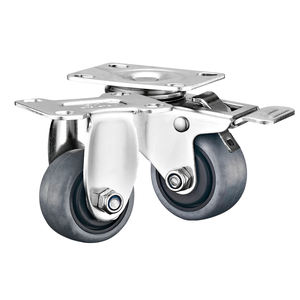 Rodízio de Aço Inoxidável SUS304 de 1,5 Polegadas, Leve, Antiestático, Giratório, para Móveis, Rodízio Pequeno Jin Zuan - Product Image 4