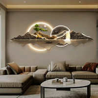Modern Living Room Wall Decoration Wall Hanging Acrylic LED Landscape Painting Luxury Home Wall Art Murals